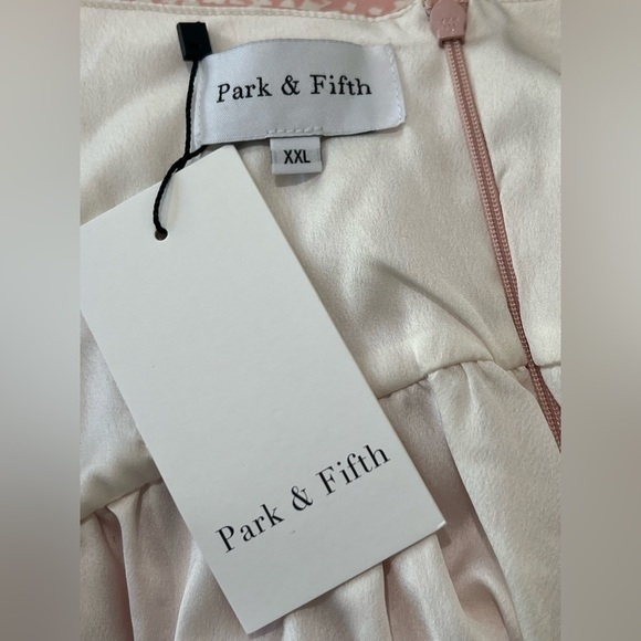 NWT Park & Fifth Wylie Rosa pink & white floral spaghetti strap midi dress - Picture 8 of 11